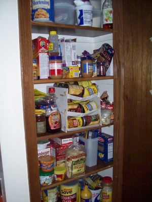 Pantry full of food