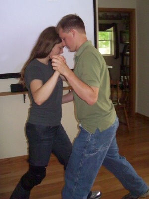 Debbie and Daniel dancing