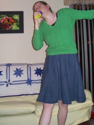 Me in short skirt