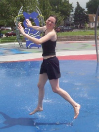 Rebekah at Splash Park