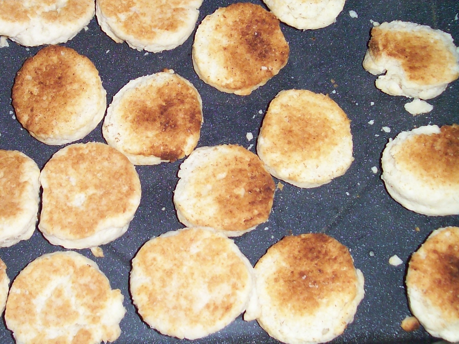 Unburnt biscuits