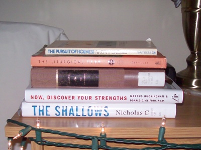 Pile of books I'm in the middle of