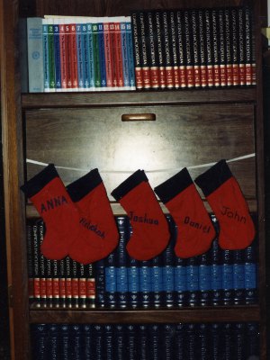 Bookshelf of encyclopedias