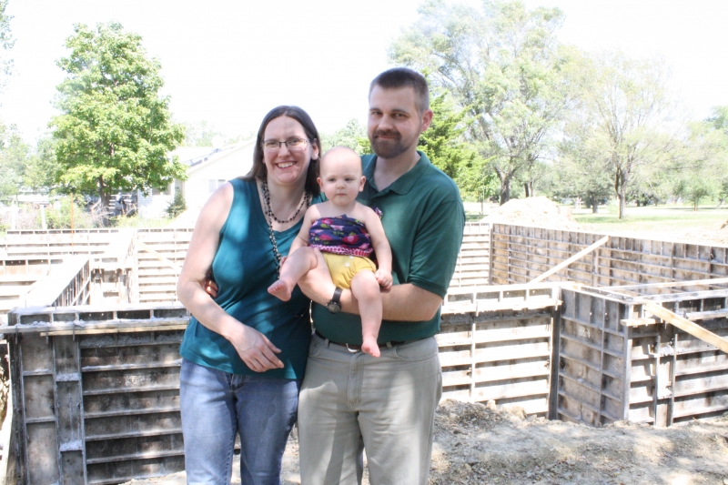 Our family at the hole