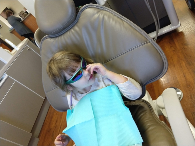 Tirzah Mae at the dentist