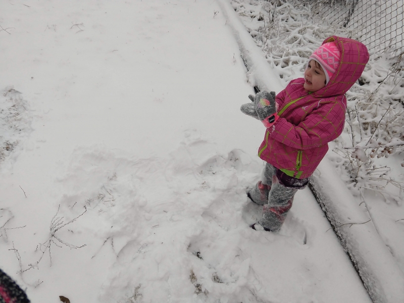 Immediately post snow angel