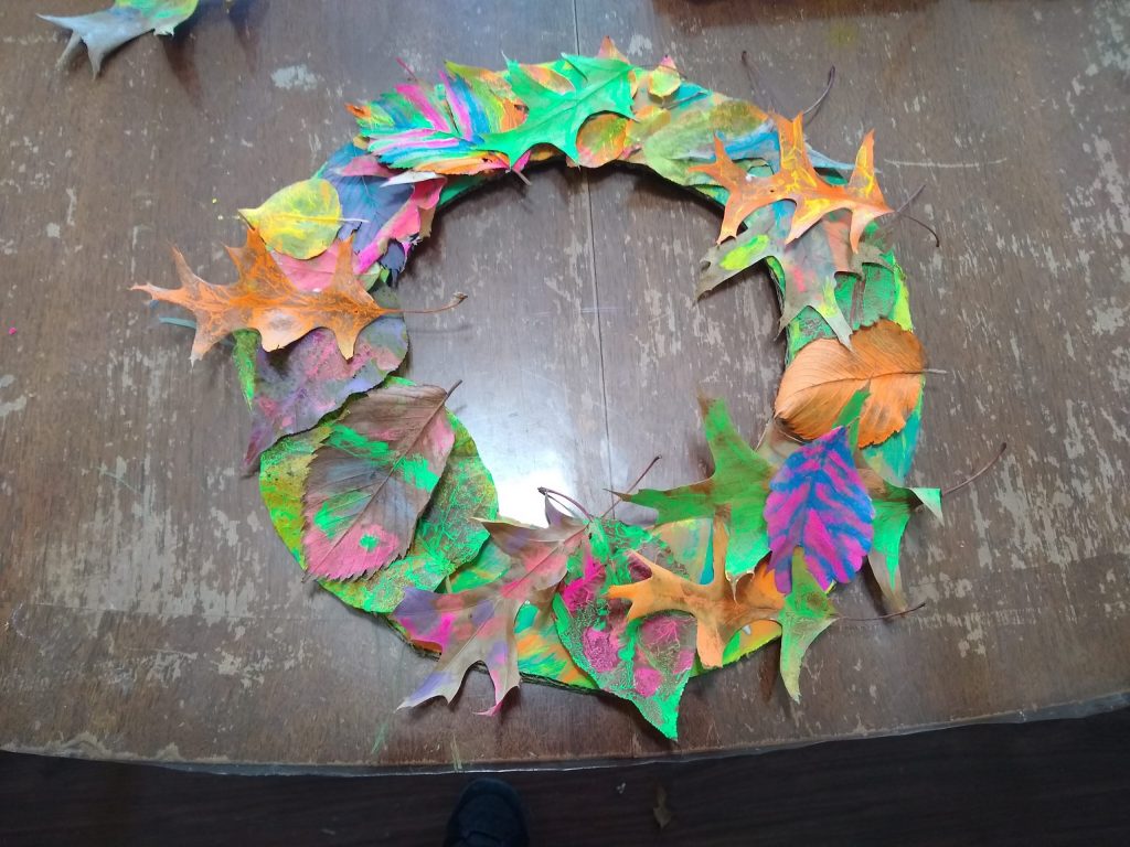 My leaf wreath