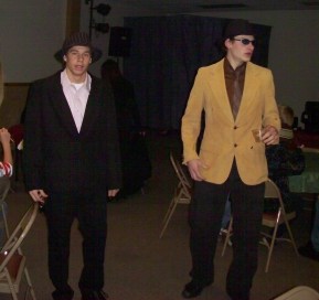 John and Steve in fancy duds