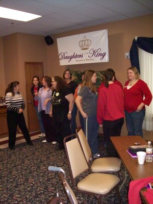 Ladies Assembling before an official picture