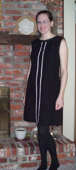 Retro-Mod Black Dress