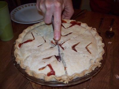 A pie Mom made